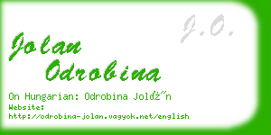 jolan odrobina business card